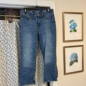 J. Crew Women's Blue 9” Demi Boot Crop Jeans